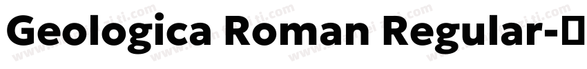 Geologica Roman Regular字体转换